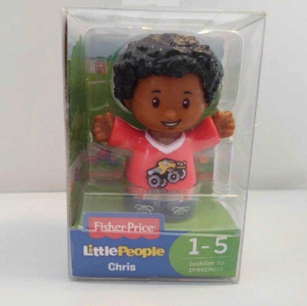 Little People Chris Fisher Price Toy NWT Figure Boy Truck Shirt